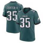 P.Eagles #35 Michael Carter II Player Green Home Game Gdoa Stitched Jerseys