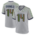 S.Seahawks #14 Sam Darnold Player Grey 2025 Rivalries Collection Home Game Gdoa Stitched Jerseys