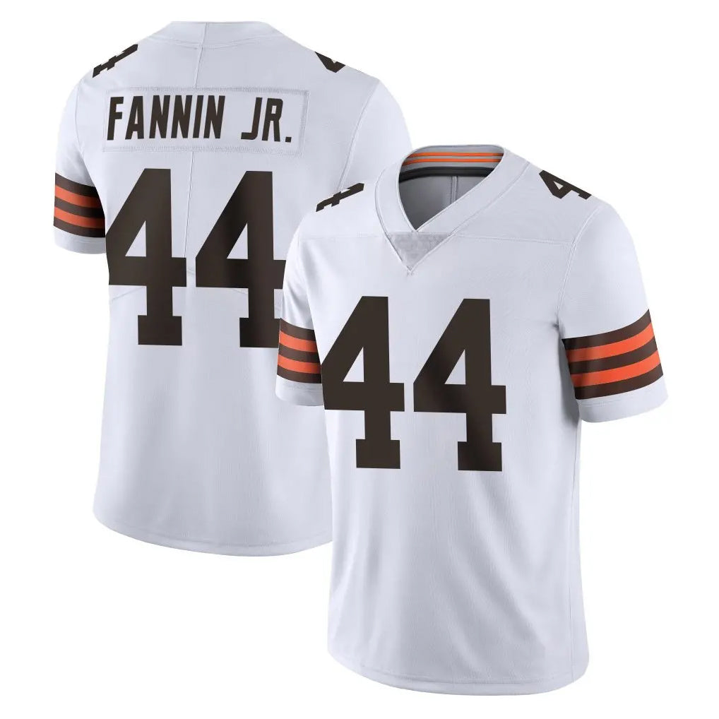 C.Browns #44 Harold Fannin Jr. Player White Vapor Untouchable Limited Home Game Gdoa Stitched Jerseys