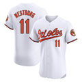 B.Orioles #11 Jordan Westburg Player White Limited Elite Home Game Gdoa Stitched Jerseys