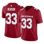 A.Cardinals #33 Trey Benson Player Cardinal Vapor F.U.S.E. Limited Home Game Gdoa Stitched Jerseys