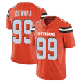 C.Browns #99 Julian Okwara Player Orange Alternate Vapor Untouchable Limited Home Game Gdoa Stitched Jerseys