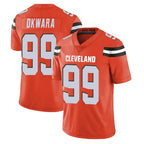 C.Browns #99 Julian Okwara Player Orange Alternate Vapor Untouchable Limited Home Game Gdoa Stitched Jerseys
