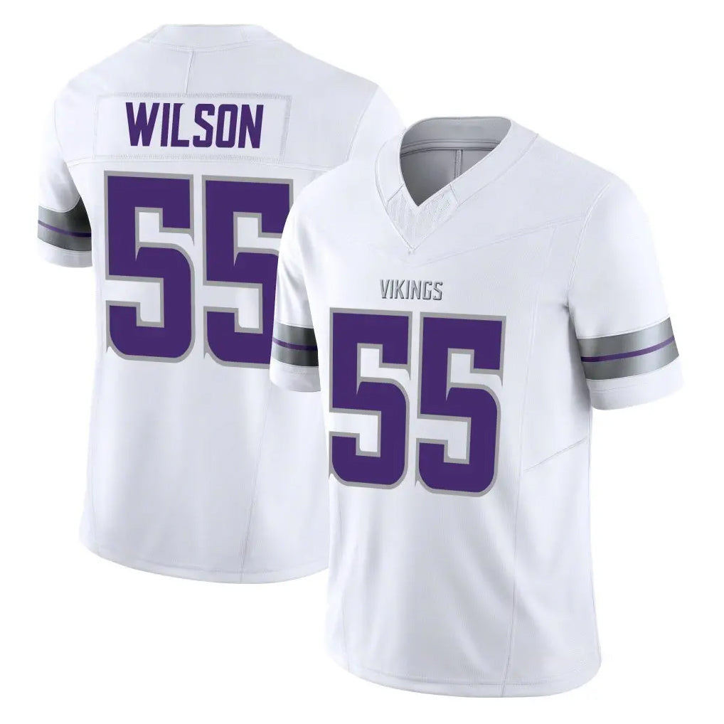 M.Vikings #55 Eric Wilson Player White Limited Alternate Vapor F.U.S.E. Home Game Gdoa Stitched Jerseys