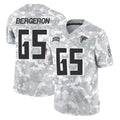 A.Falcons #65 Matthew Bergeron Player Camo Salute to Service Limited Gdoa Stitched Jerseys