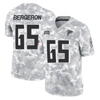 A.Falcons #65 Matthew Bergeron Player Camo Salute to Service Limited Gdoa Stitched Jerseys