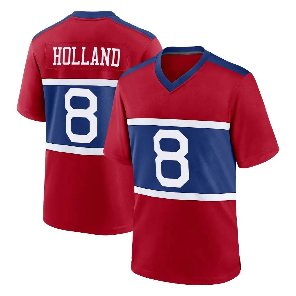 NY.Giants #8 Jevon Holland Player Red Century Home Game Gdoa Stitched Jerseys