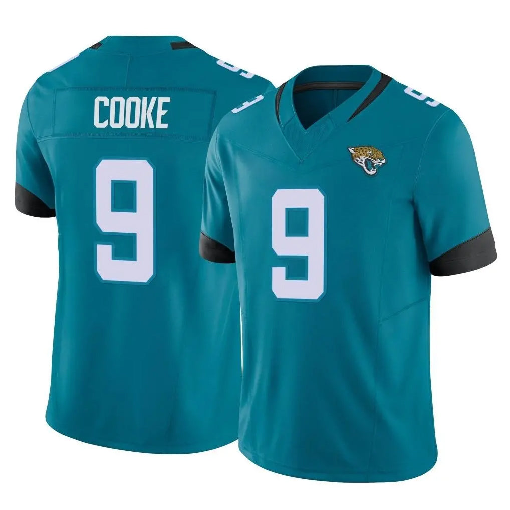 J.Jaguars #9 Logan Cooke Player Teal Vapor F.U.S.E. Limited Home Game Gdoa Stitched Jerseys
