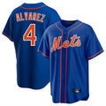 NY.Mets #4 Francisco Alvarez Player Royal Home Game Fdoa Stitched Jerseys