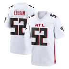 A.Falcons #52 Samson Ebukam Player White Home Game Gdoa Stitched Jerseys