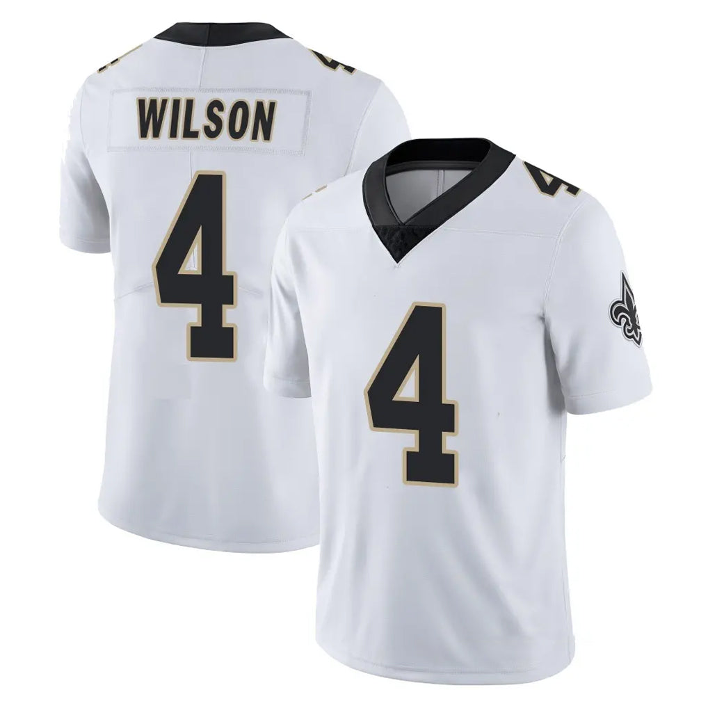 NO.Saints #4 Zach Wilson Player White Limited Vapor Untouchable Home Game Gdoa Stitched Jerseys