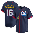 LA.Angels #16 Yusei Kikuchi Player Navy Limited American League All-Star Edition Fdoa Stitched Jerseys