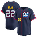 S.Mariners #22 Bryan Woo Player Navy American League All-Star Edition Limited Fdoa Stitched Jerseys