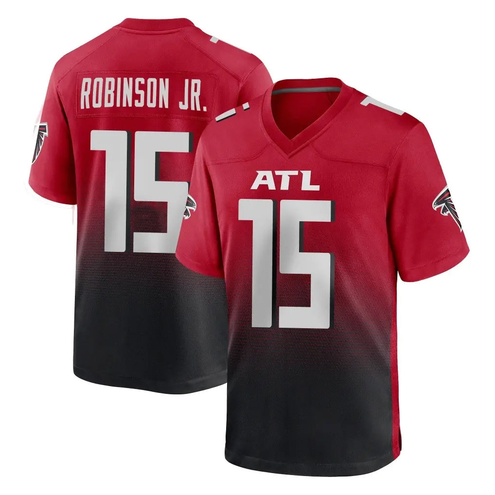 A.Falcons #15 Brian Robinson Player Red Home Game Gdoa Stitched Jerseys