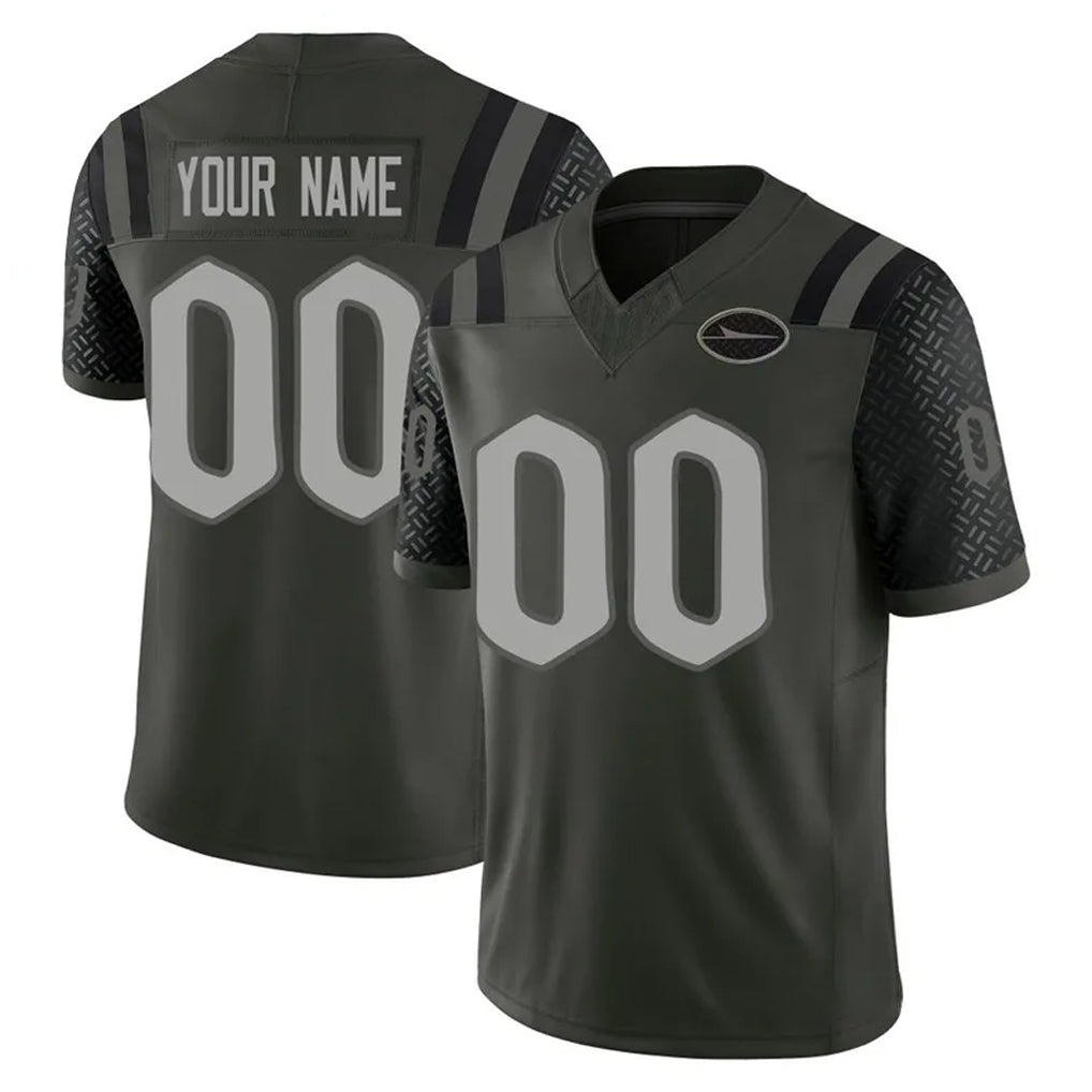 Custom NY.Jets Green Limited 2025 Rivalries Collection Home Game Any Name & Numbers Gdoa Stitched Jerseys