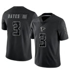 A.Falcons #3 Jessie Bates III Player Black RFLCTV Limited Gdoa Stitched Jerseys