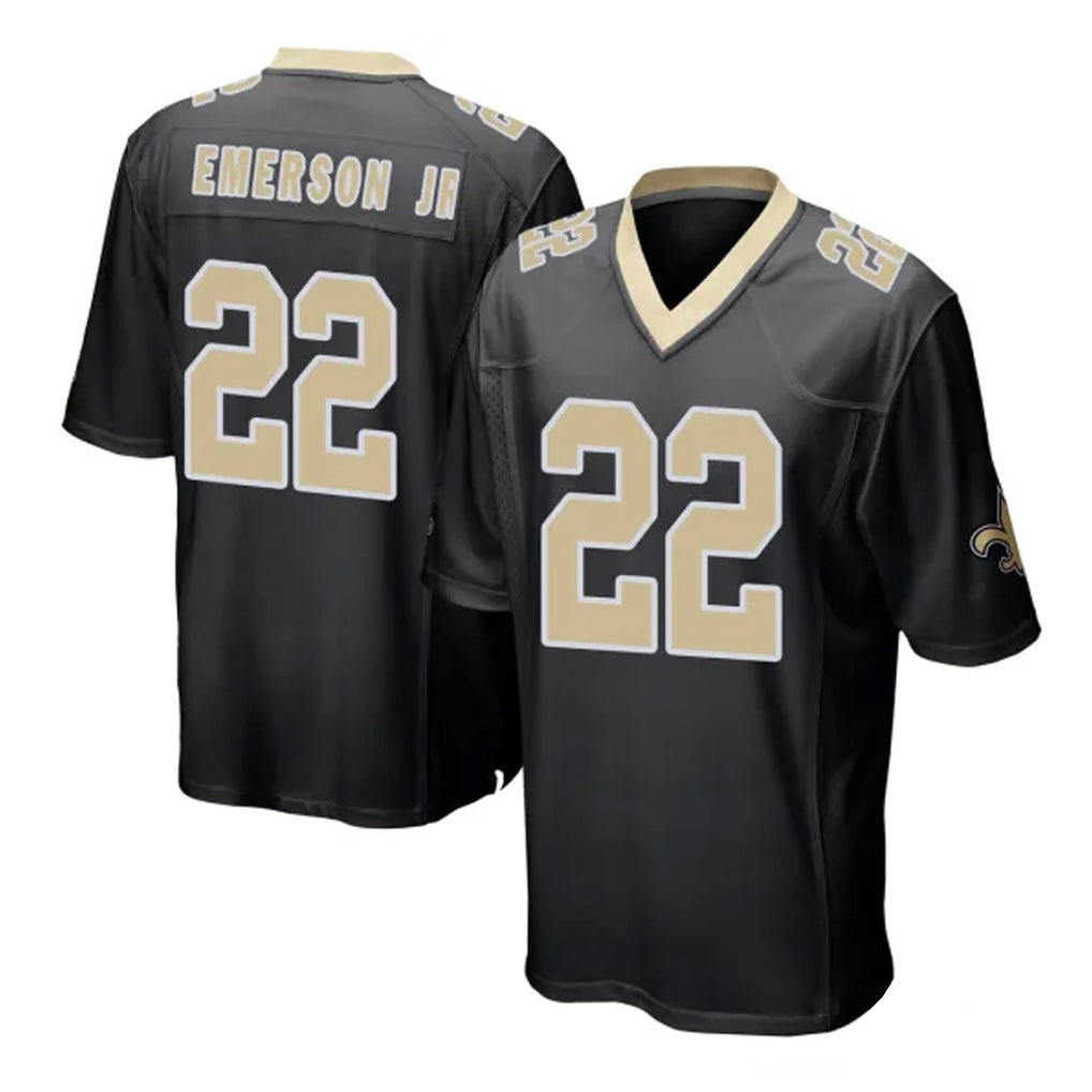 NO.Saints #22 Martin Emerson Jr. Player Black Home Game Gdoa Stitched Jerseys