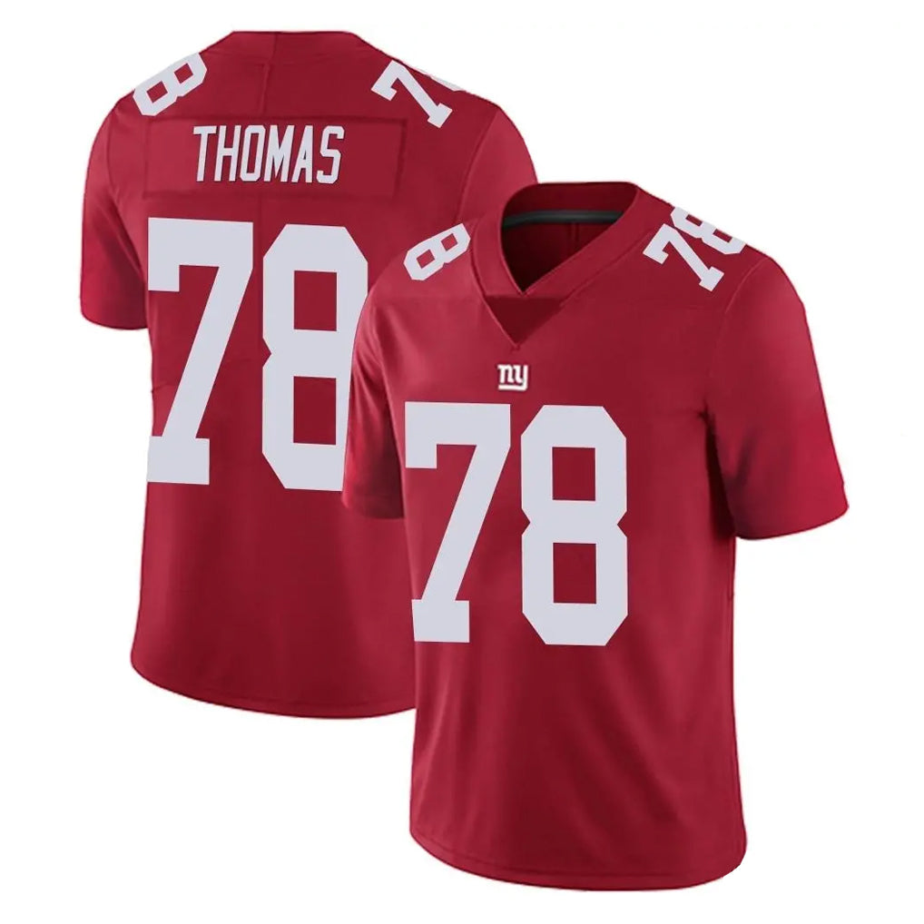 NY.Giants #78 Andrew Thomas Player Red Limited Vapor Untouchable Home Game Gdoa Stitched Jerseys