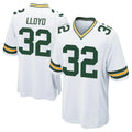 GB.Packers #32 MarShawn Lloyd Player White Home Game Gdoa Stitched Jerseys