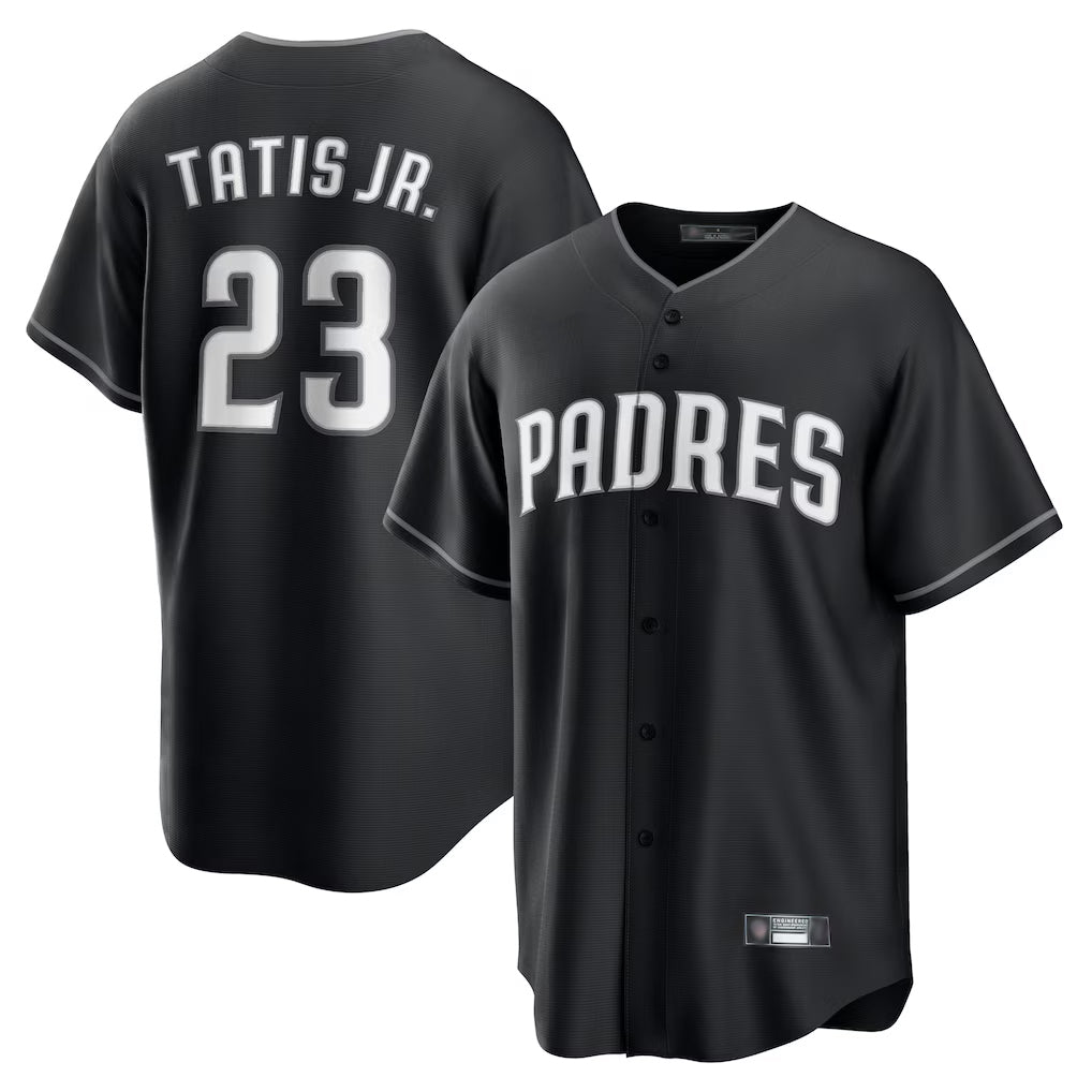 S.Diego Padres #23 Fernando Tatis Jr Player Black Home Game Fdoa Stitched Jerseys