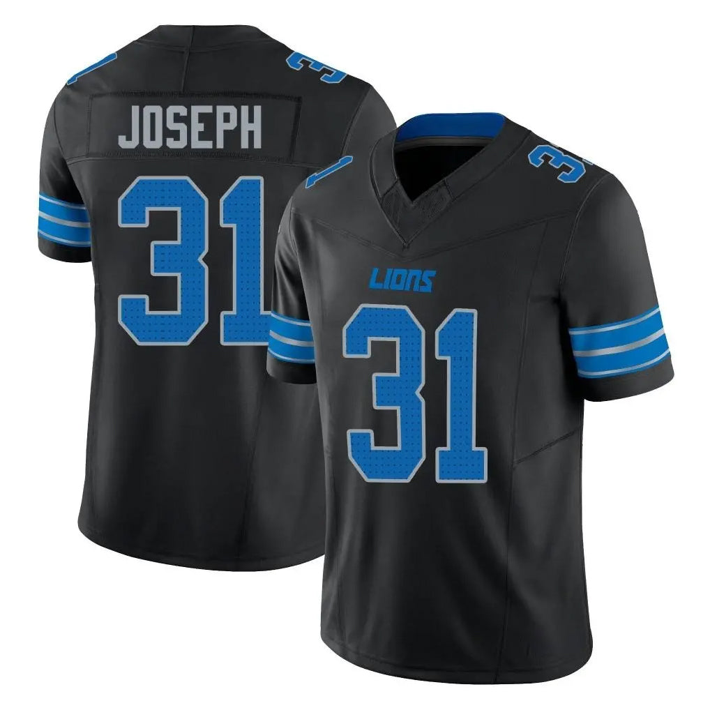 D.Lions #31 Kerby Joseph Player Black Alternate Vapor F.U.S.E. Limited Home Game Gdoa Stitched Jerseys