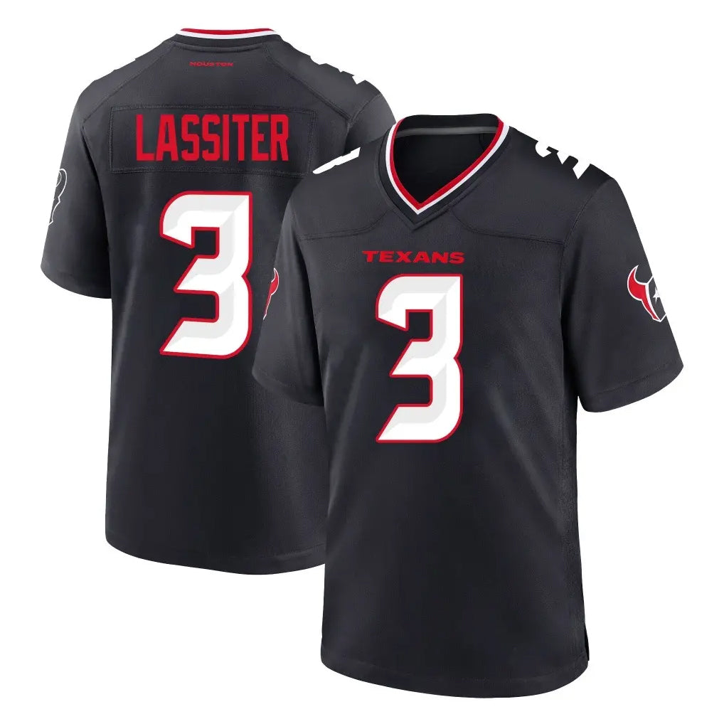 H.Texans #3 Kamari Lassiter Player Navy Team Home Game Gdoa Stitched Jerseys