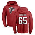 A.Falcons #65 Matthew Bergeron Player Red Pullover Hoodies Home Game Gdoa Stitched Jerseys