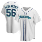S.Mariners #56 Randy Arozarena Player White Home Game Fdoa Stitched Jerseys