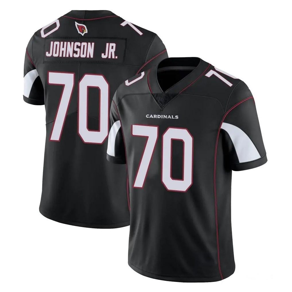 A.Cardinals #70 Paris Johnson Jr. Player Black Vapor Limited Home Game Gdoa Stitched Jerseys