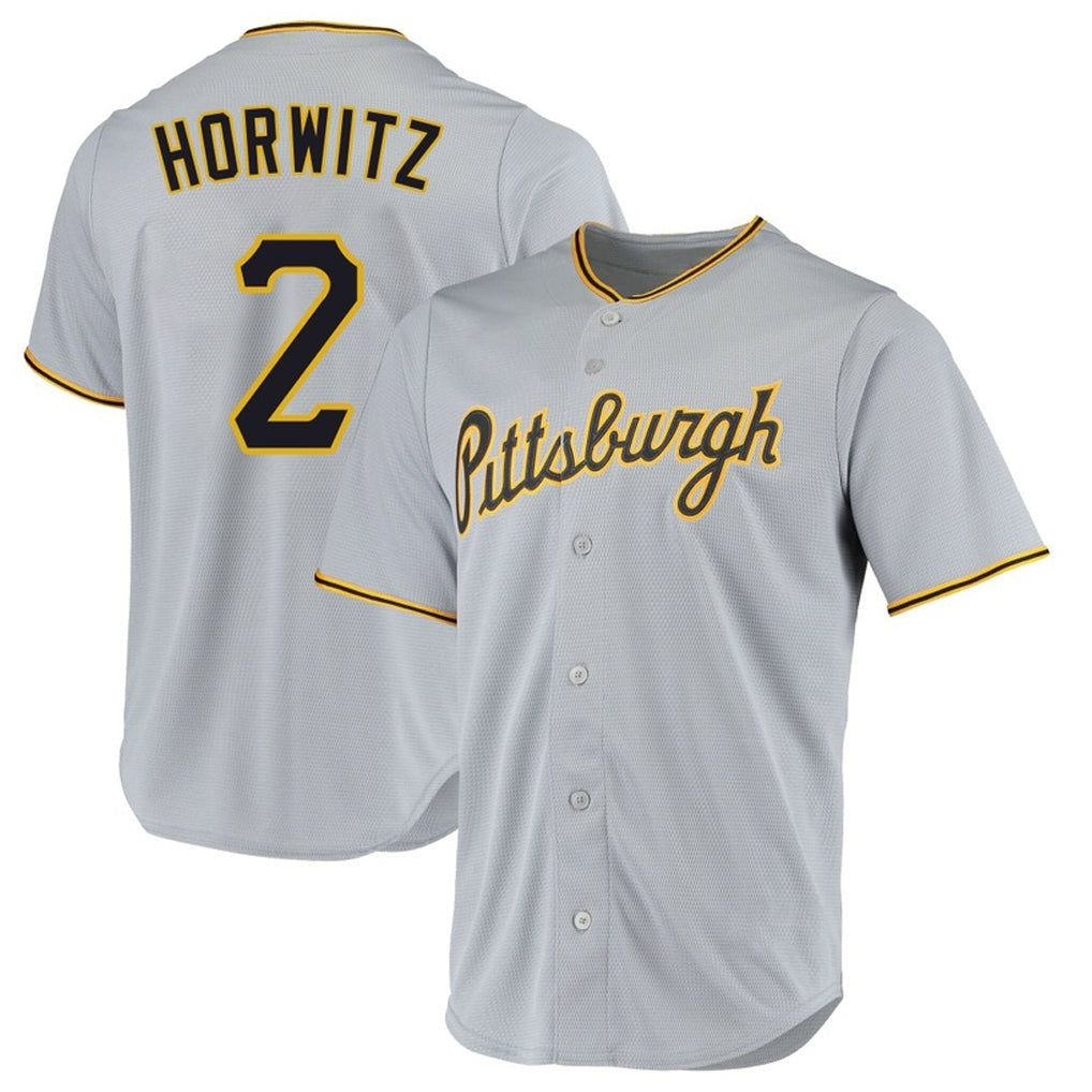 P.Pirates #2 Spencer Horwitz Player Gray Road Home Game Fdoa Stitched Jerseys