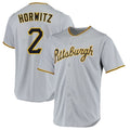 P.Pirates #2 Spencer Horwitz Player Gray Road Home Game Fdoa Stitched Jerseys