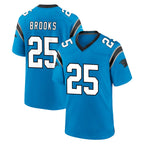 C.Panthers #25 Jonathon Brooks Player Blue Home Game Gdoa Stitched Jerseys