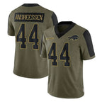 B.Bills #44 Joe Andreessen Player Olive Salute To Service Limited Gdoa Stitched Jerseys