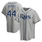 T.Bay Rays #44 Ryan Pepiot Player Gray Home Game Fdoa Stitched Jerseys