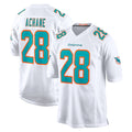 M.Dolphins #28 De'Von Achane Player White Limited Home Game Gdoa Stitched Jerseys