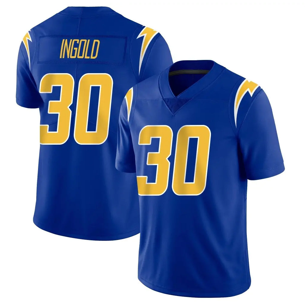 LA.Chargers #30 Alec Ingold Player Royal Limited Vapor Home Game Gdoa Stitched Jerseys
