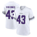 M.Vikings #43 Andrew Van Ginkel Player White Alternate Home Game Gdoa Stitched Jerseys
