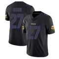 M.Vikings #27 Jordan Mason Player Black Impact LImited Home Game Gdoa Stitched Jerseys