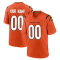 Custom C.Bengals Orange Home Game Any Name & Numbers Gdoa Stitched Jerseys