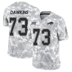 B.Bills #73 Dion Dawkins Player Arctic Camo Salute to Service Limited Gdoa Stitched Jerseys