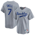 LA.Dodgers #7 Blake Snell Player Gray Game Limited Home Fdoa Stitched Jerseys