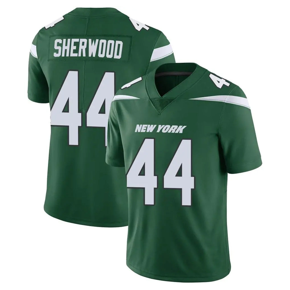 NY.Jets #44 Jamien Sherwood Player Green Limited Vapor Home Game Gdoa Stitched Jerseys