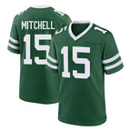 NY.Jets #15 Adonai Mitchell Player Green Legacy Home Game Gdoa Stitched Jerseys