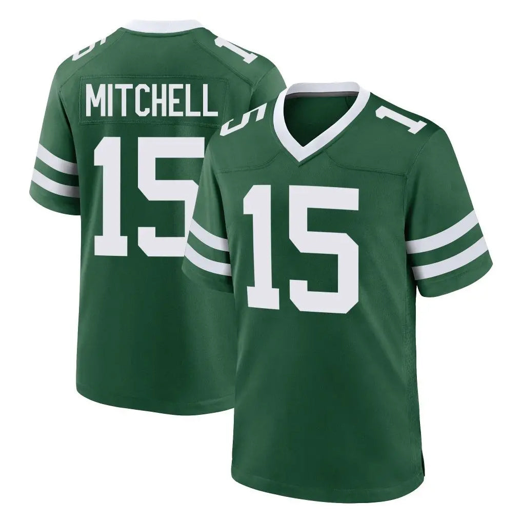 NY.Jets #15 Adonai Mitchell Player Green Legacy Home Game Gdoa Stitched Jerseys