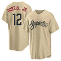 A.Diamondbacks #12 Lourdes Gurriel Jr Player Tan City Connect Home Game Gdoa Stitched Jerseys