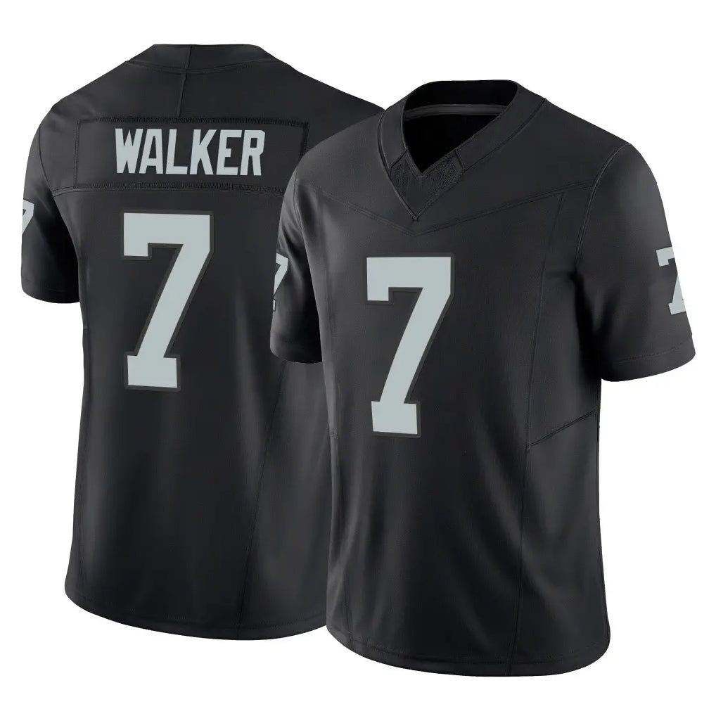 LV.Raiders #7 Quay Walker Player Black Limited Vapor F.U.S.E. Home Game Gdoa Stitched Jerseys