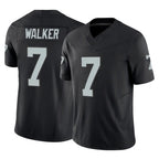 LV.Raiders #7 Quay Walker Player Black Limited Vapor F.U.S.E. Home Game Gdoa Stitched Jerseys
