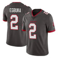 TB.Buccaneers #2 Emeka Egbuka Player Pewter Limited Alternate Vapor Home Game Gdoa Stitched Jerseys