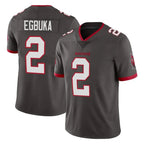 TB.Buccaneers #2 Emeka Egbuka Player Pewter Limited Alternate Vapor Home Game Gdoa Stitched Jerseys