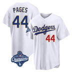 LA.Dodgers #44 Andy Pages Player Gold White World Series Meet 2026 Collection Stadium Limited Fdoa Stitched Jerseys